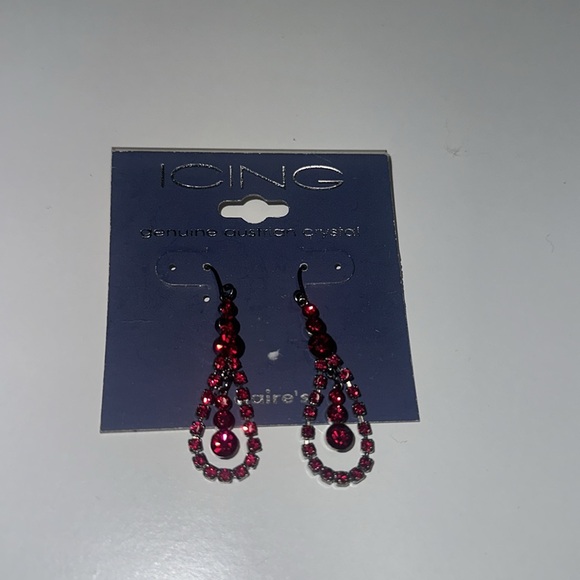 Ruby teardrop earrings - Picture 2 of 4